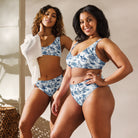 Toile de Versailles Recycled High-Waisted Bikini - The Global Wanderer