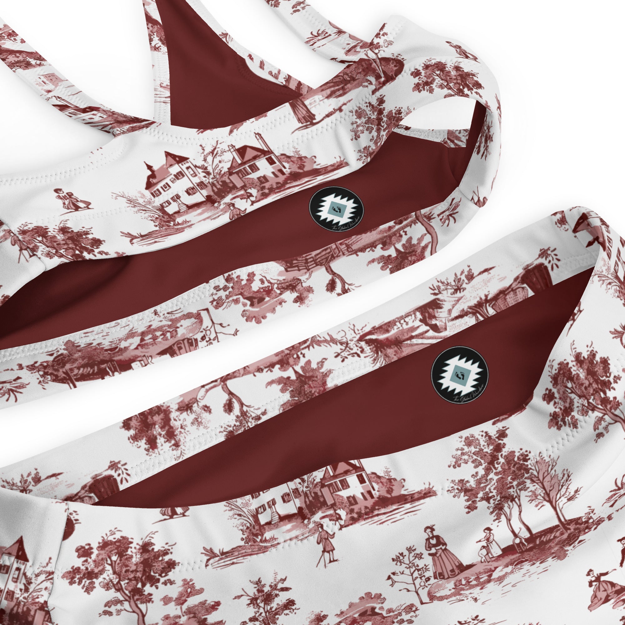 Toile de Rouen Recycled High-Waisted Bikini - The Global Wanderer