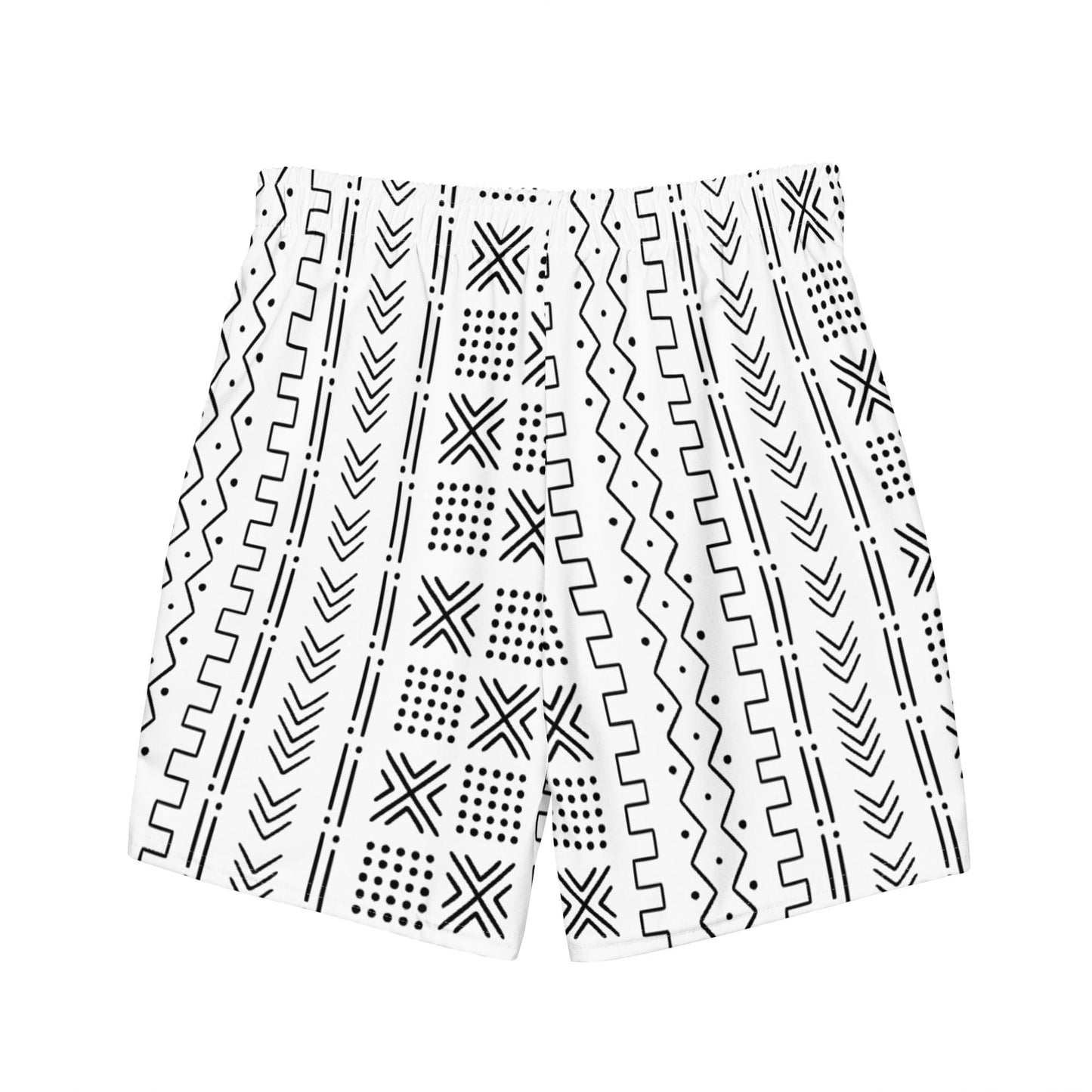 African Mud Cloth Recycled Men's Swim Trunks