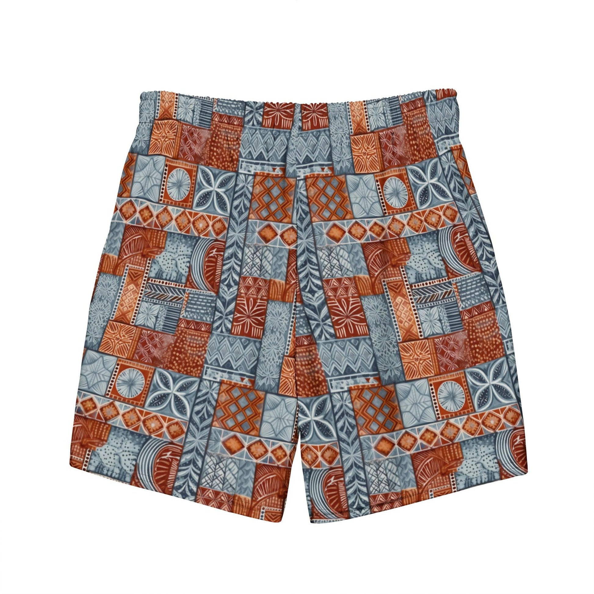 Pacific Islands Tapa Cloth Recycled Men's Swim Trunks - The Global Wanderer