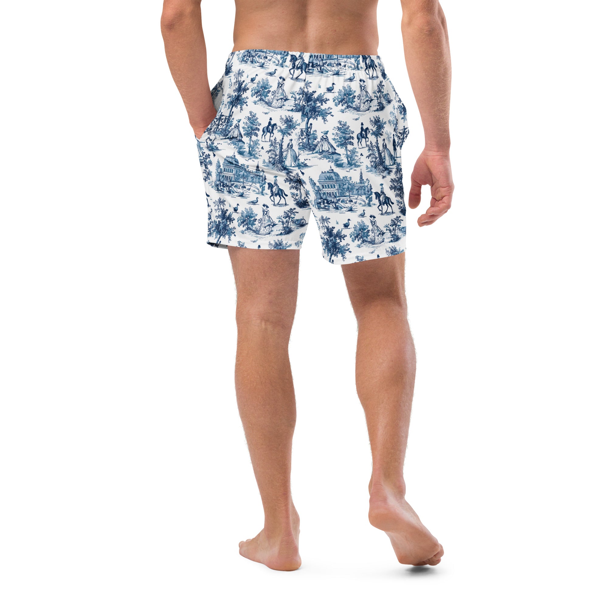 Toile de Versailles Recycled Swim Trunks - The Global Wanderer