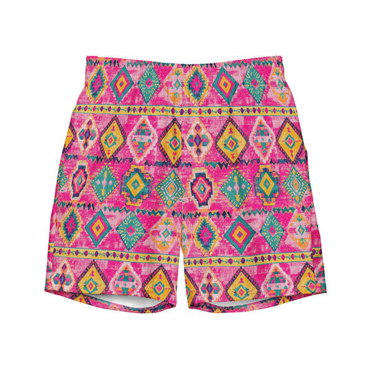 Turkish Kilim Recycled Men's Swim Trunks - The Global Wanderer