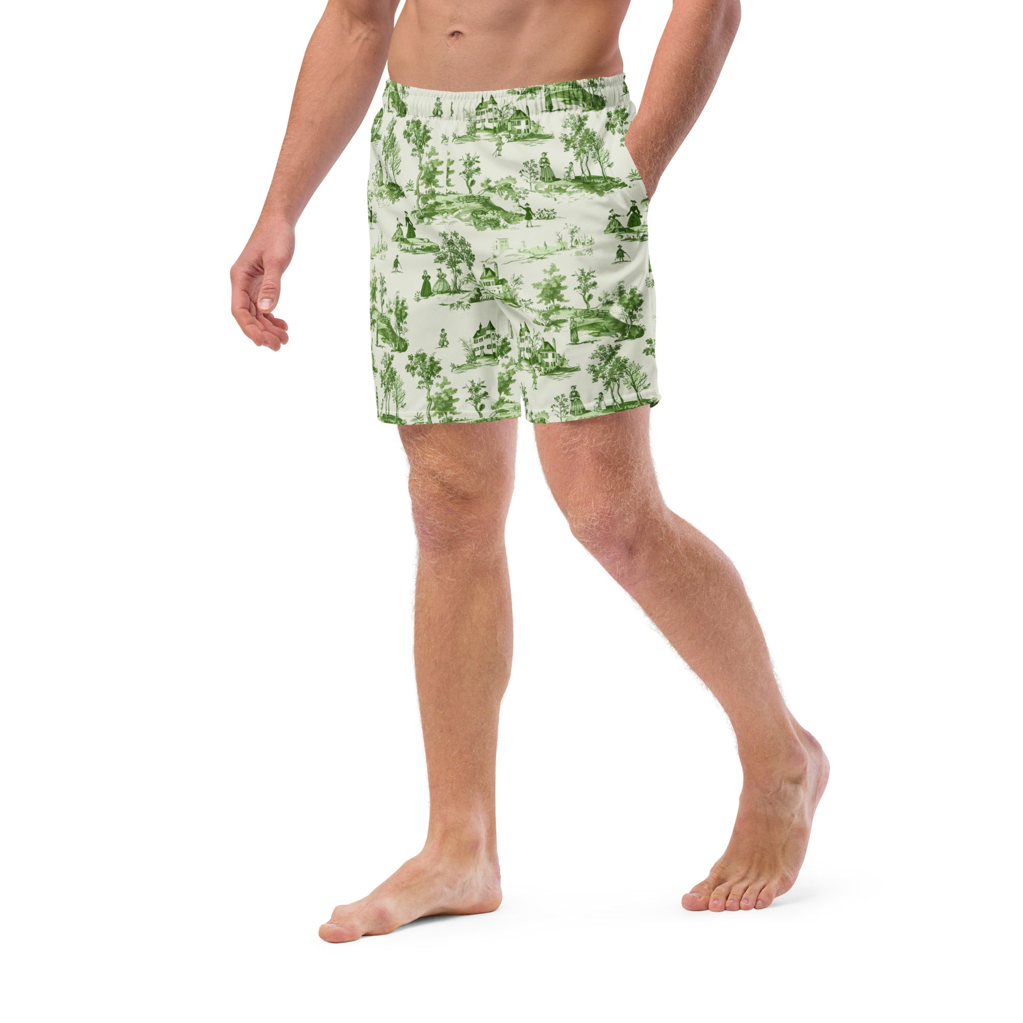 Toile d'Avignon Recycled Swim Trunks - The Global Wanderer