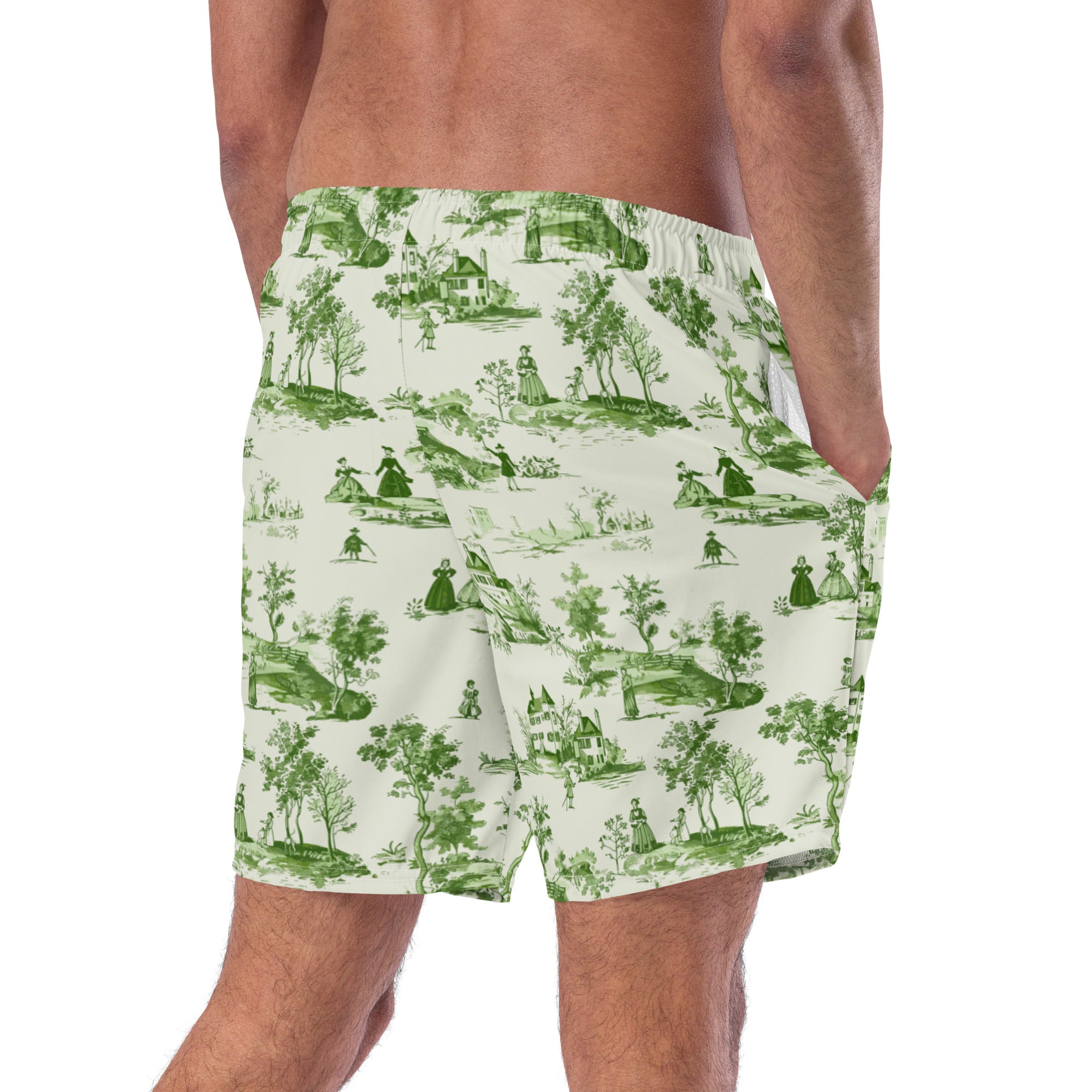 Toile d'Avignon Recycled Swim Trunks - The Global Wanderer