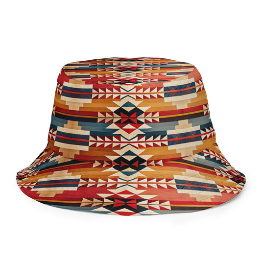 Native American Sunset Reversible Bucket Hat