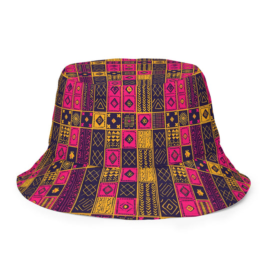 Ghanaian Kente Cloth Reversible Bucket Hat