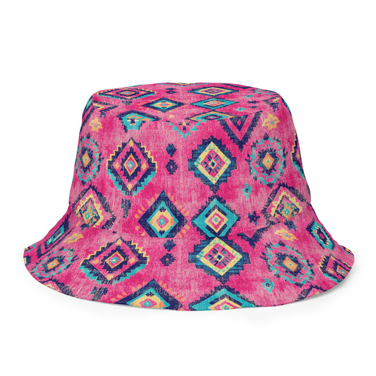 Turkish Kilim Reversible Bucket Hat - The Global Wanderer