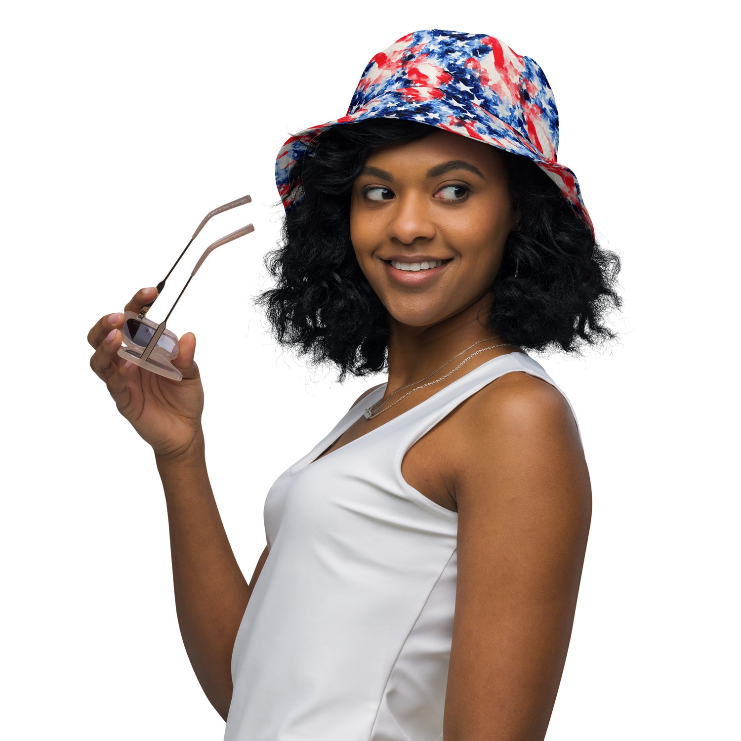 American Flag Reversible Bucket Hat