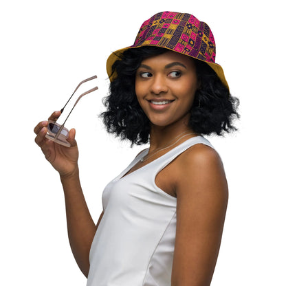 Ghanaian Kente Cloth Reversible Bucket Hat