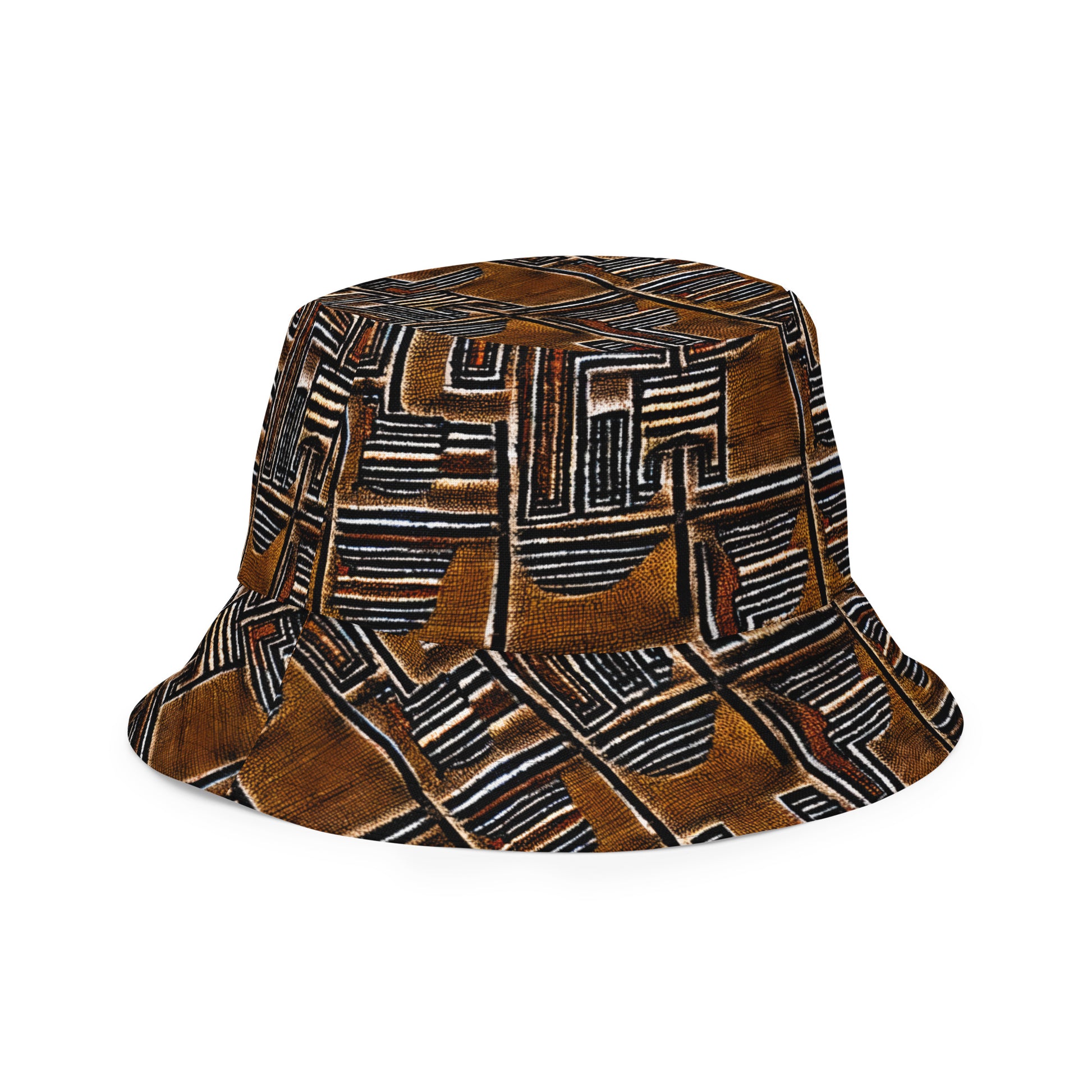 Malian Mud Cloth Reversible Bucket Hat - The Global Wanderer