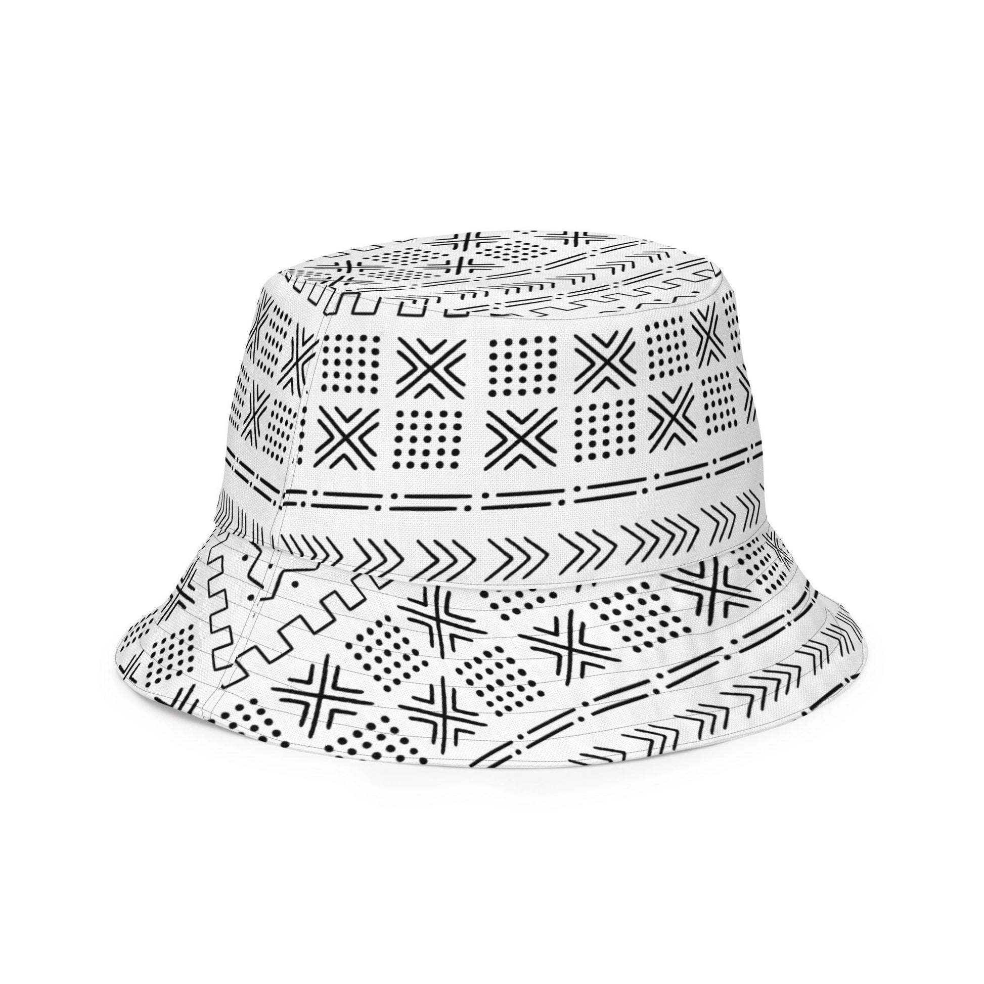African Mud Cloth Reversible Bucket Hat - The Global Wanderer