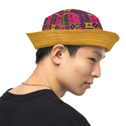 Ghanaian Kente Cloth Reversible Bucket Hat