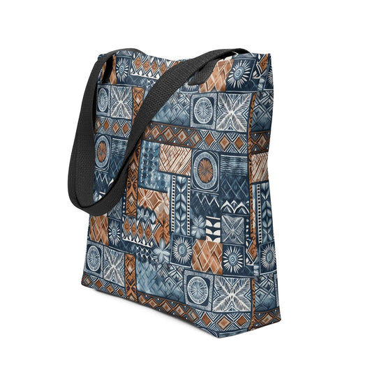 Pacific Islands Tapa Cloth Tote Bag - The Global Wanderer