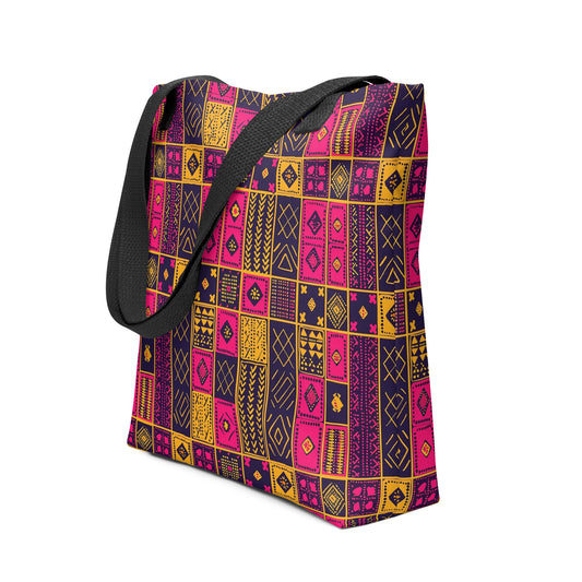 Ghanaian Kente Cloth Tote Bag - The Global Wanderer