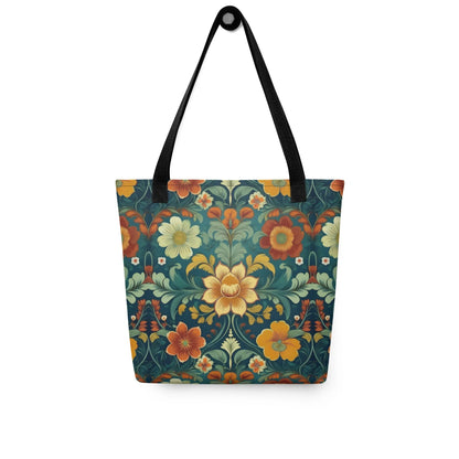 Norwegian Rosemaling Tote Bag