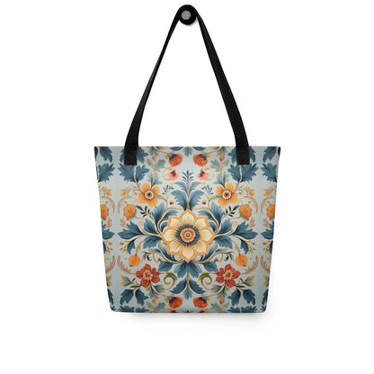 Norwegian Rosemaling Tote Bag