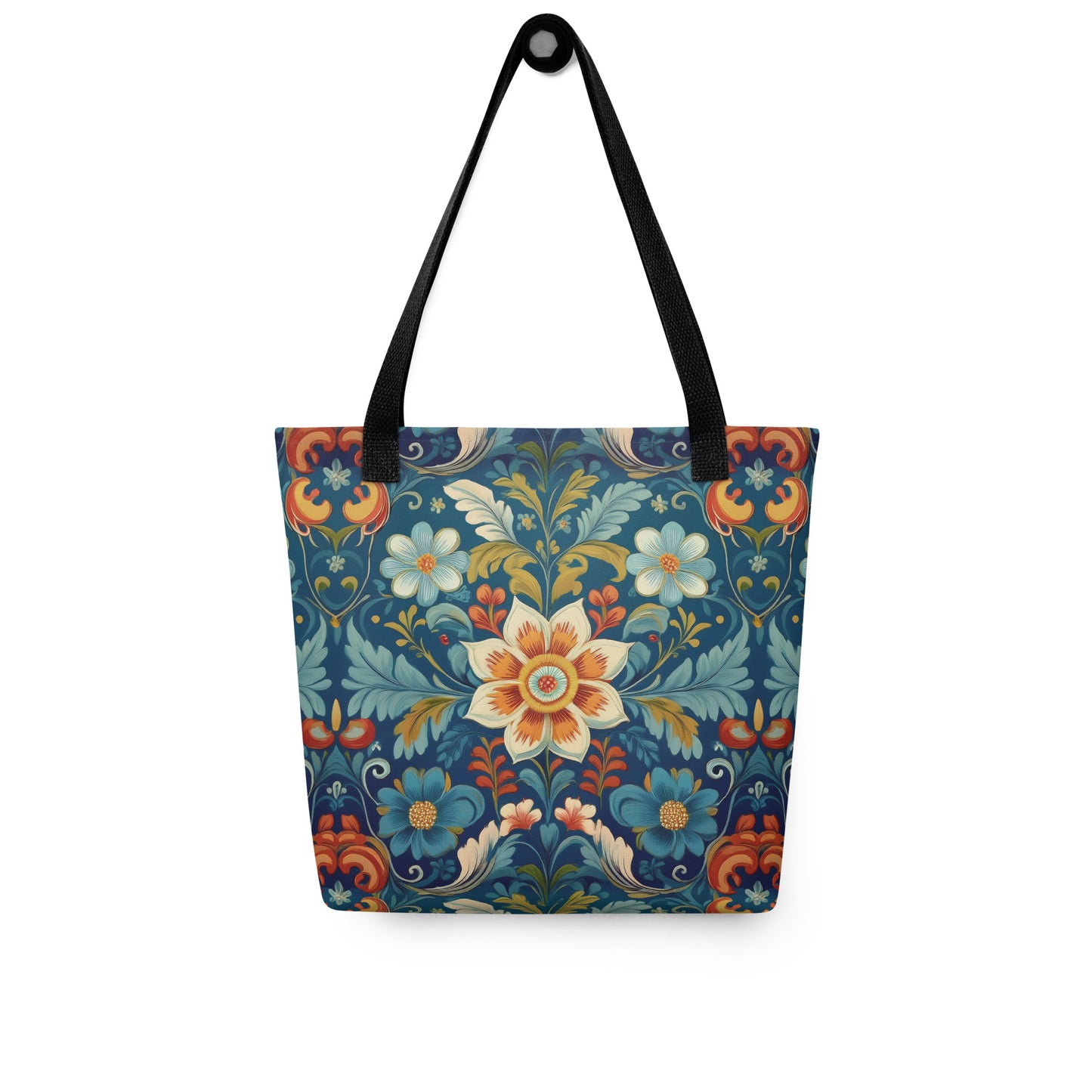 Norwegian Rosemaling Tote Bag