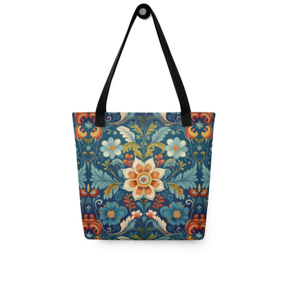 Norwegian Rosemaling Tote Bag