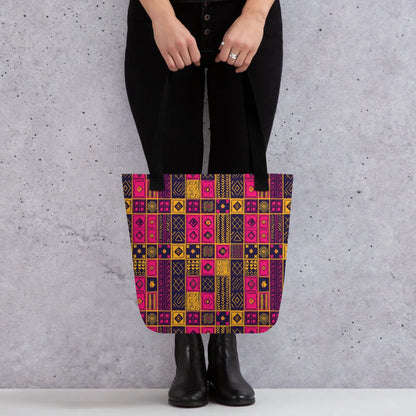 Ghanaian Kente Cloth Tote Bag