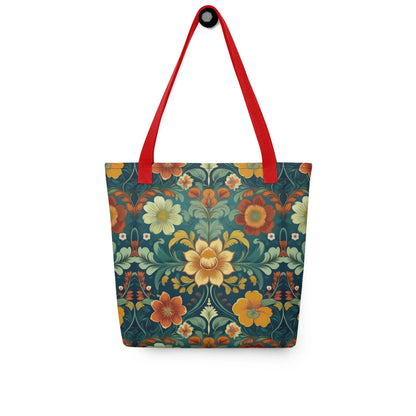 Norwegian Rosemaling Tote Bag