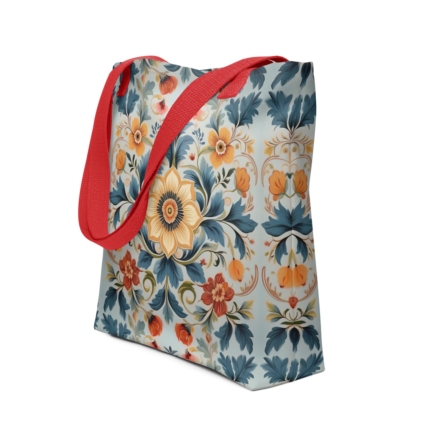 Norwegian Rosemaling Tote Bag