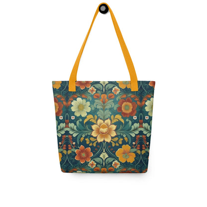 Norwegian Rosemaling Tote Bag