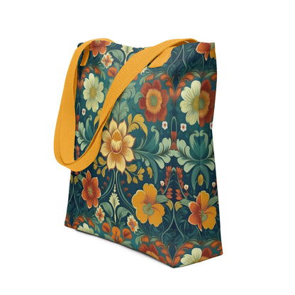 Norwegian Rosemaling Tote Bag