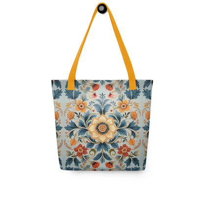 Norwegian Rosemaling Tote Bag