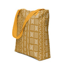 Savanna Ochre Mud Cloth Tote Bag - The Global Wanderer