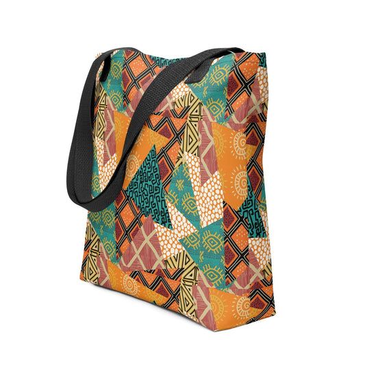 African Patchwork Tote Bag - The Global Wanderer