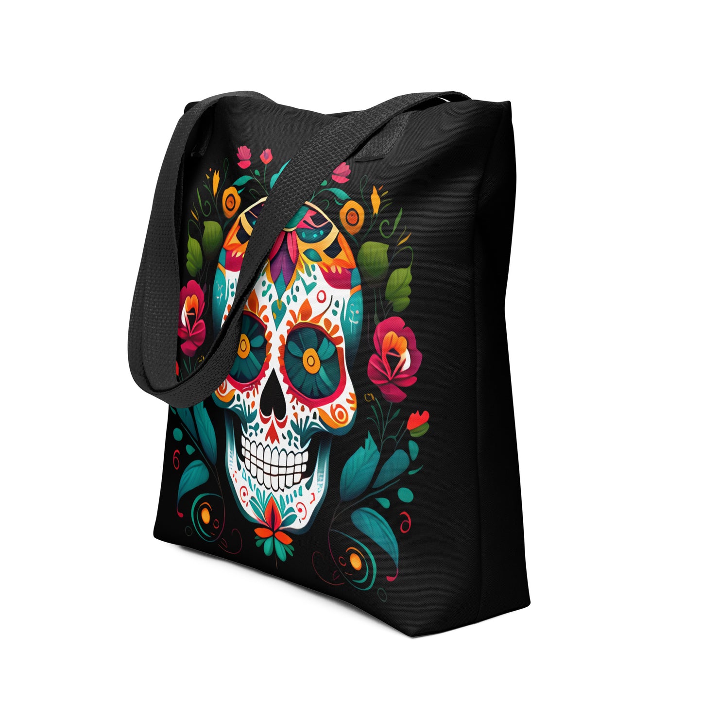 Mexican Sugar Skull Tote Bag - The Global Wanderer