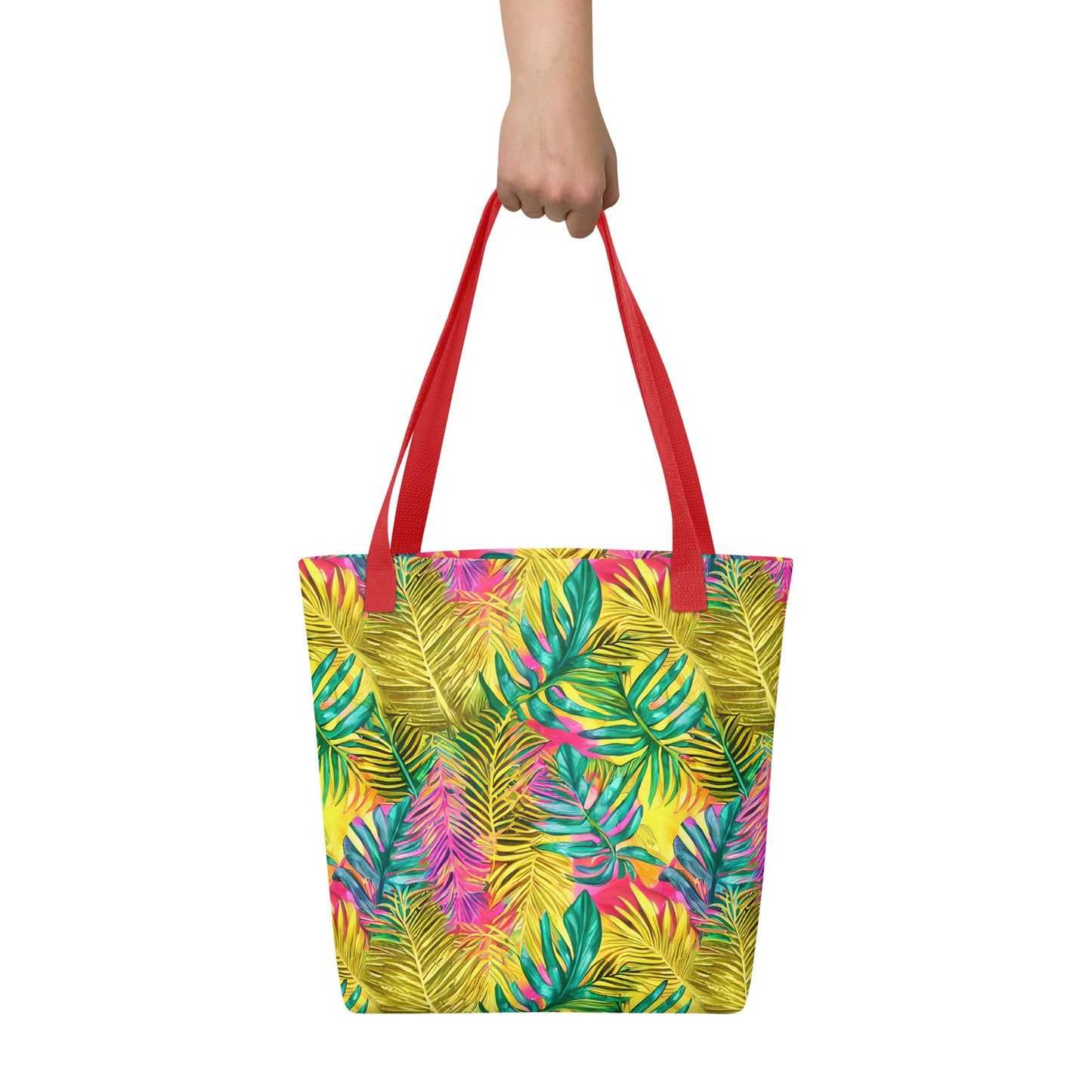 Hawaiian Tropical Leaves Tote Bag
