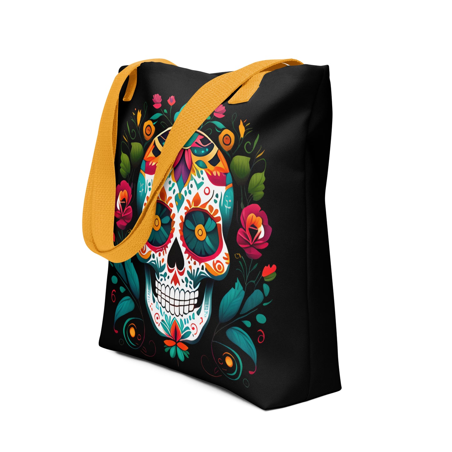 Mexican Sugar Skull Tote Bag