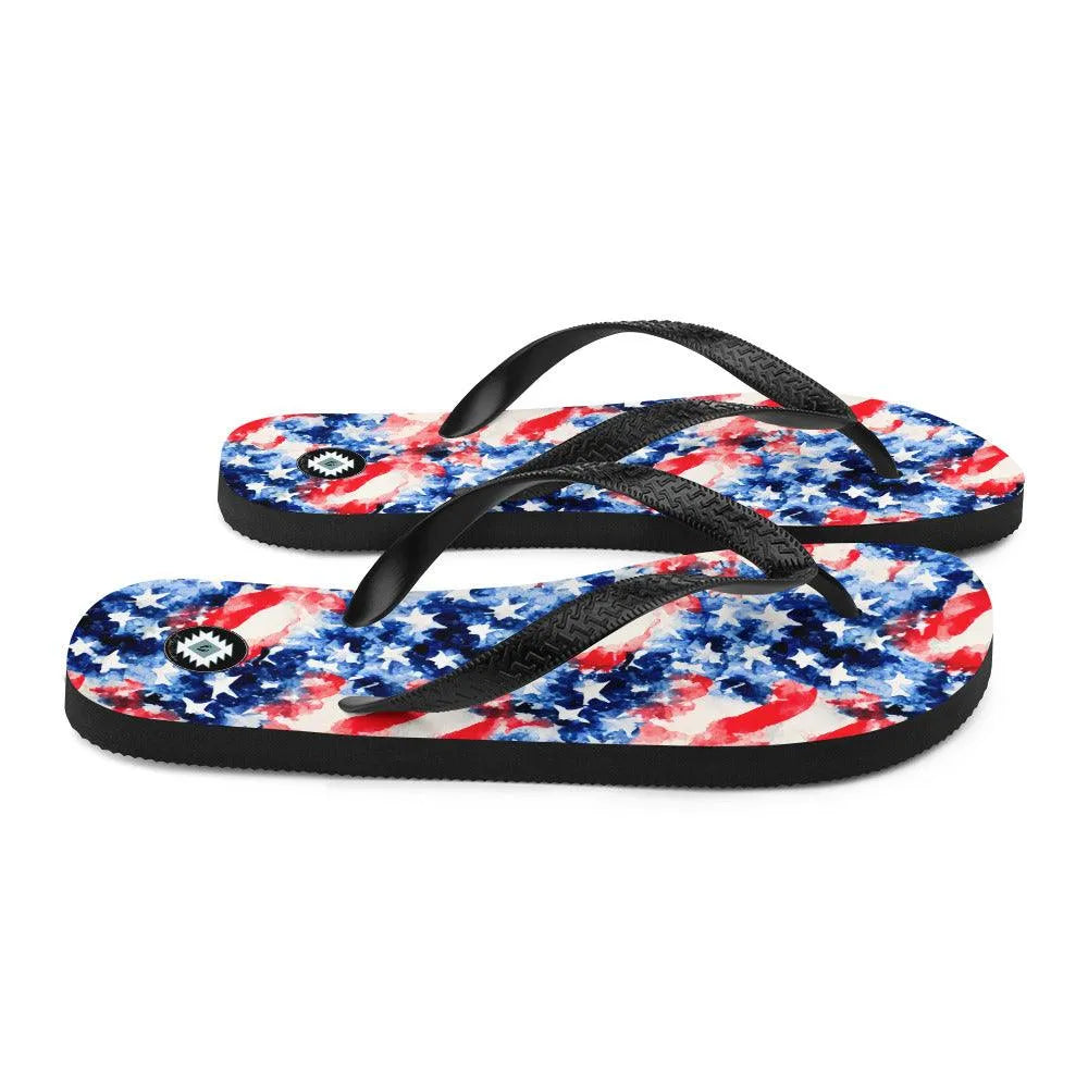 American Flag Flip Flops - The Global Wanderer