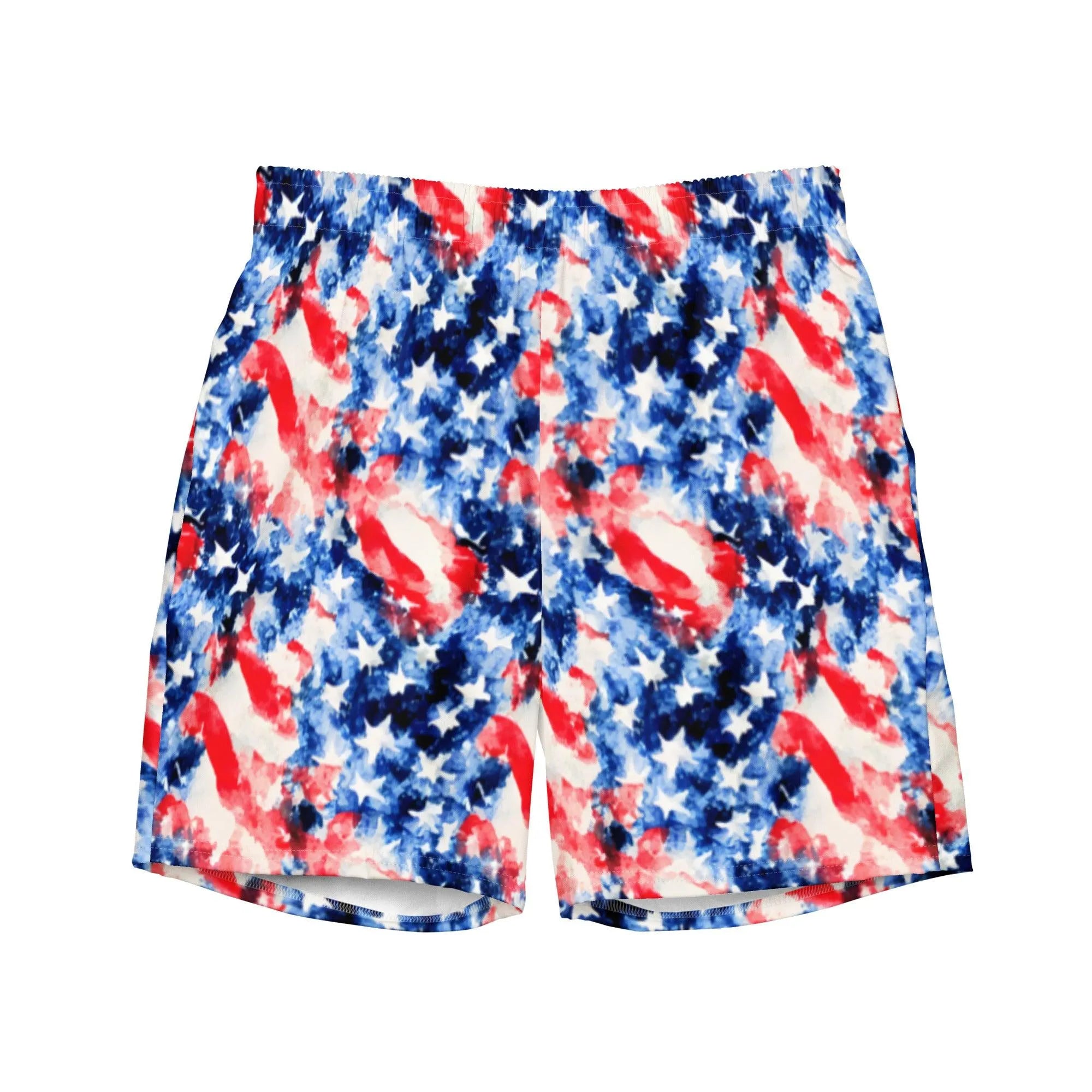 American Flag Recycled Men's Swim Trunks - The Global Wanderer