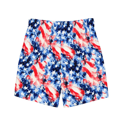 American Flag Recycled Men's Swim Trunks - The Global Wanderer