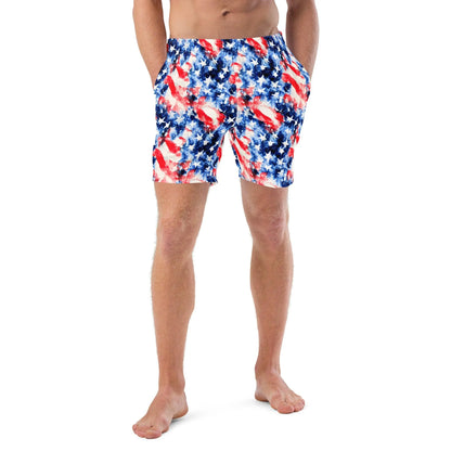 American Flag Recycled Men's Swim Trunks - The Global Wanderer