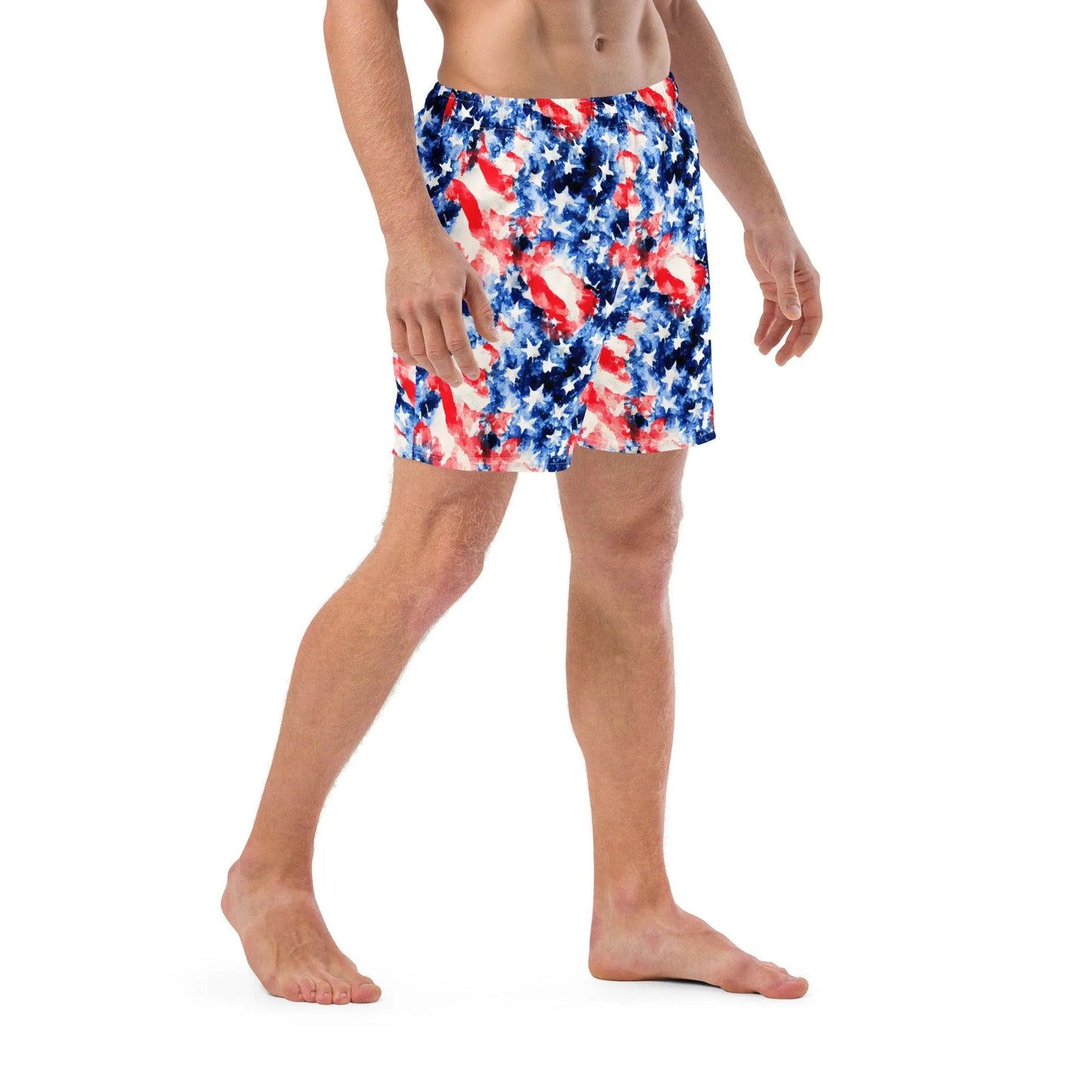 American Flag Recycled Men's Swim Trunks - The Global Wanderer