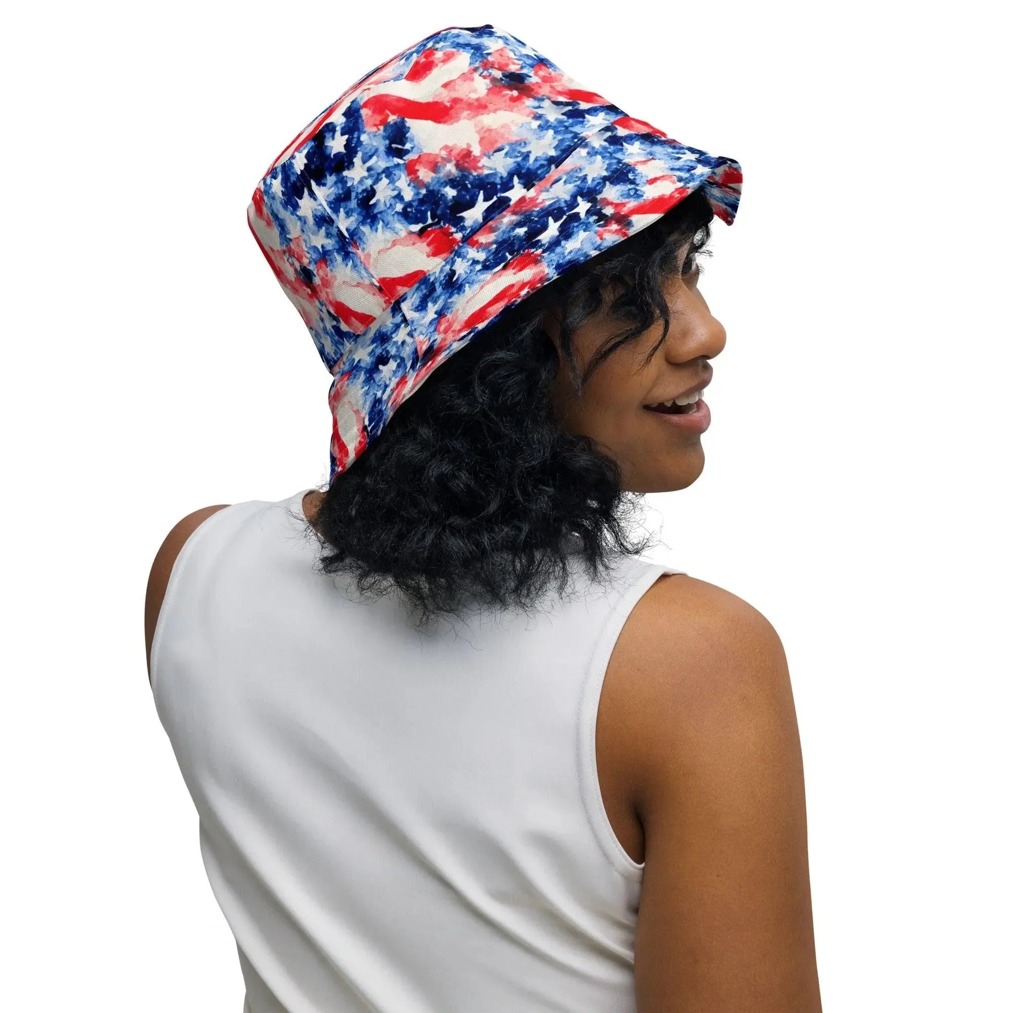 American Flag Reversible Bucket Hat Set American Flag Reversible Bucket Hat | Globally Inspired  main image 3