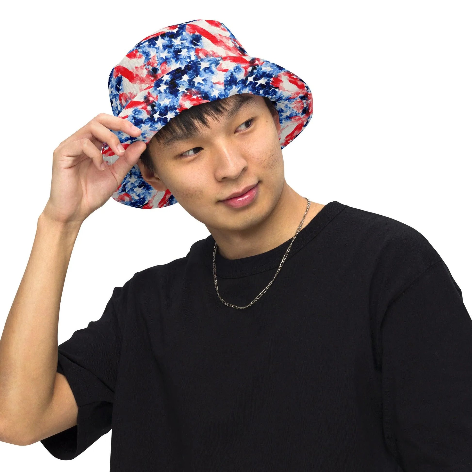 American Flag Reversible Bucket Hat - The Global Wanderer