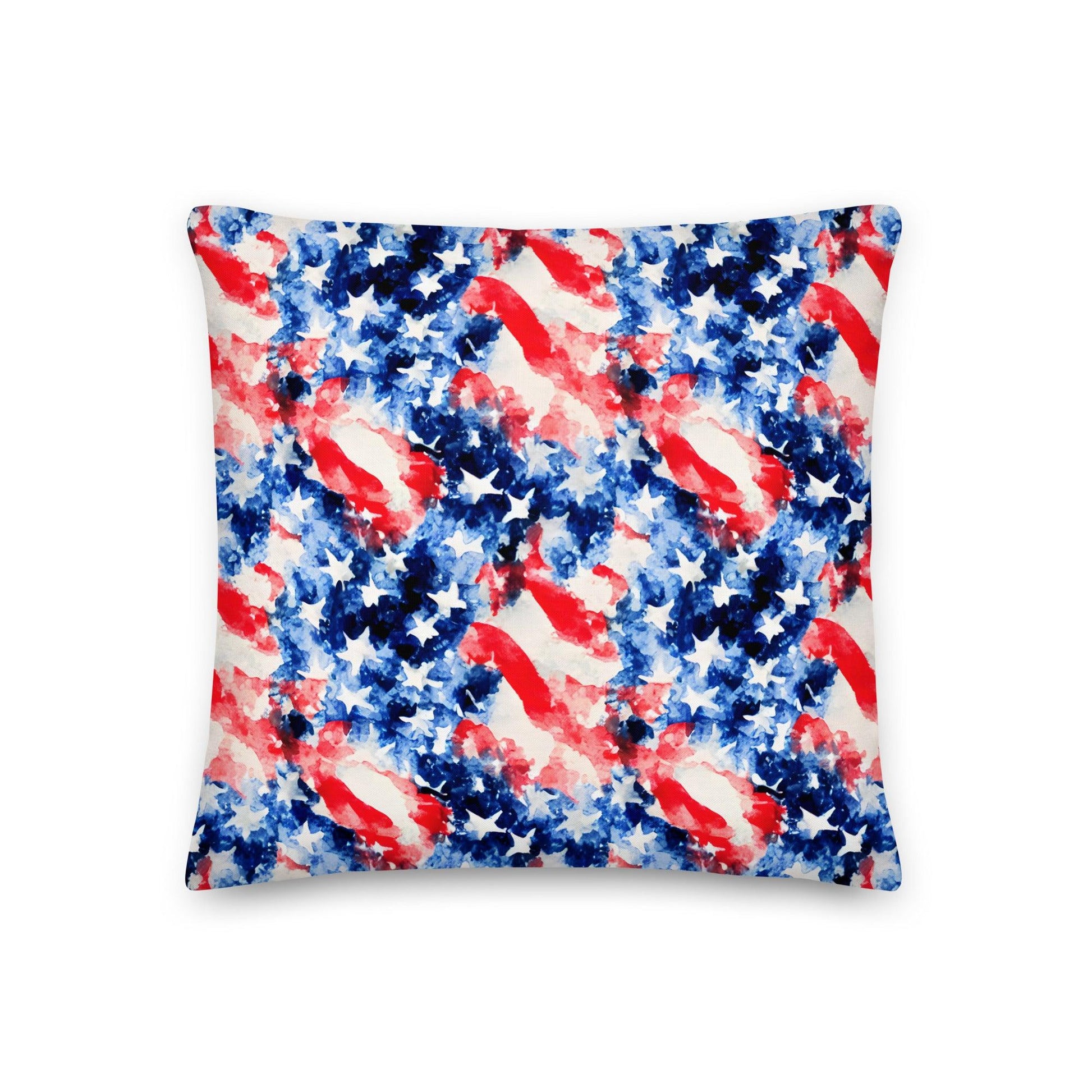 American Flag Throw Pillow - The Global Wanderer