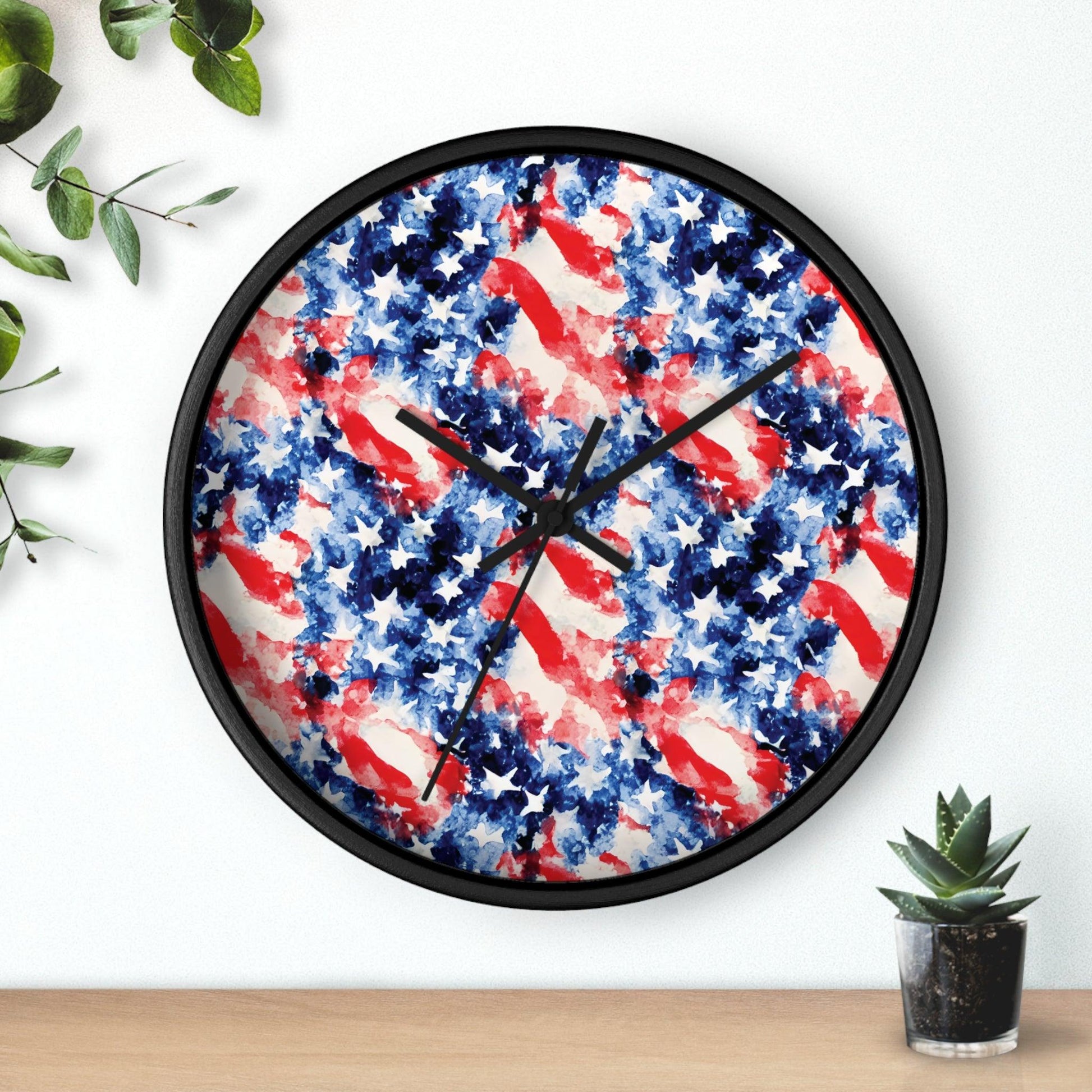 American Flag Wall Clock - The Global Wanderer