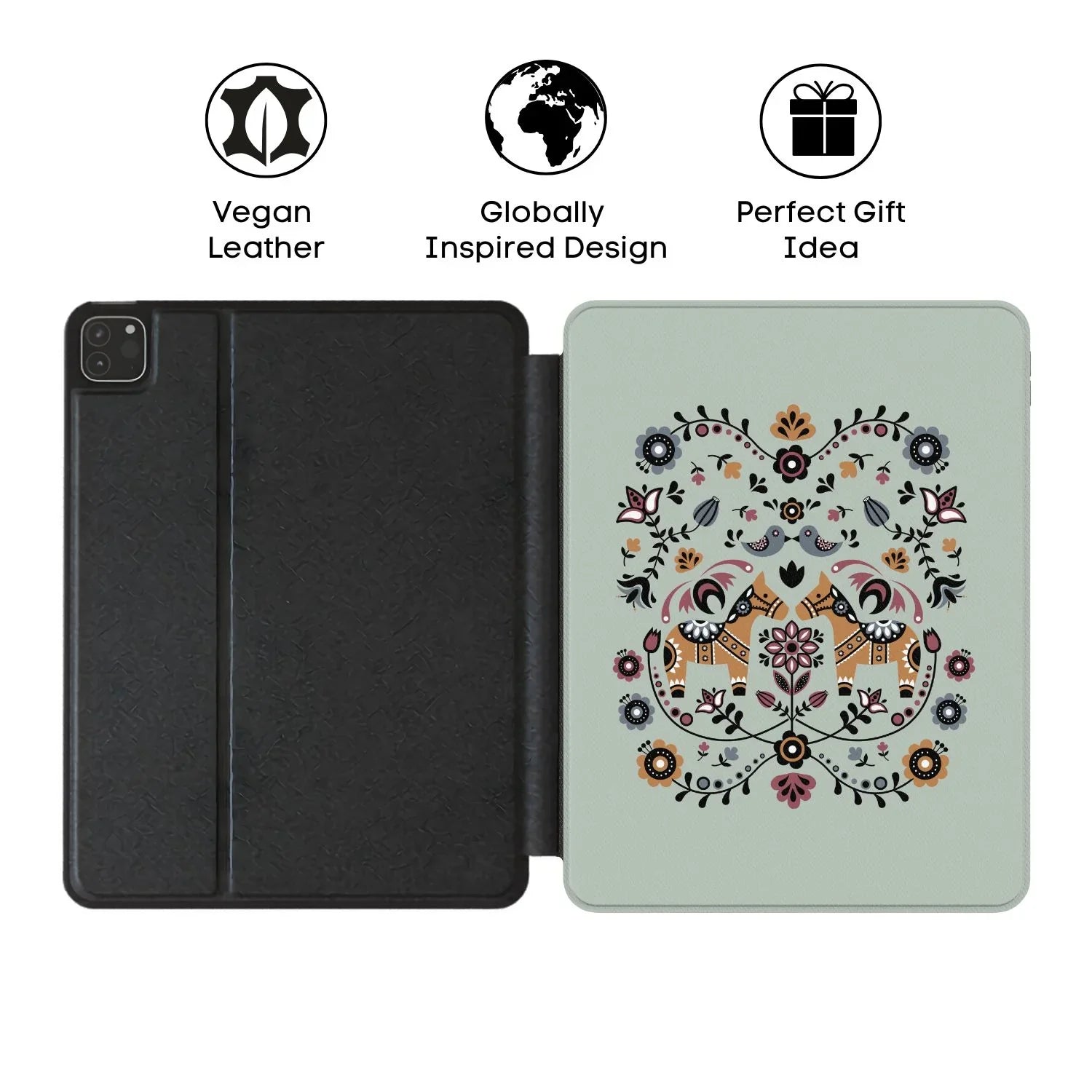 Ängsvisa Dala Horse iPad Case - The Global Wanderer
