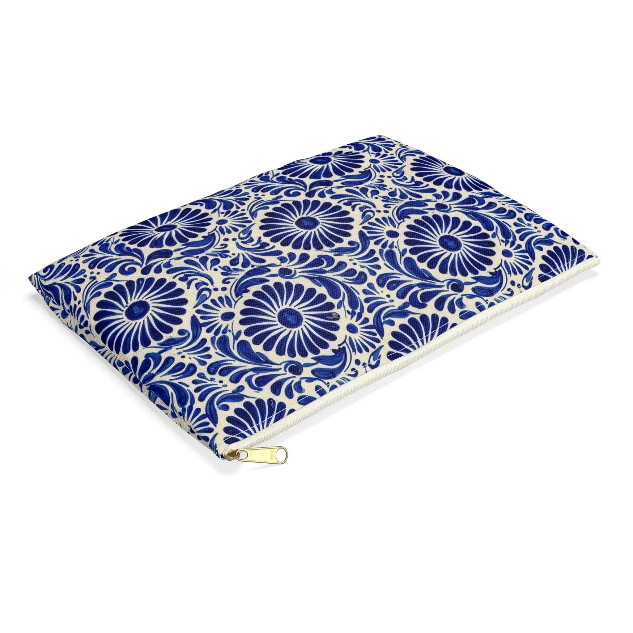 Atlixco Talavera Tile Flat Pouch - The Global Wanderer