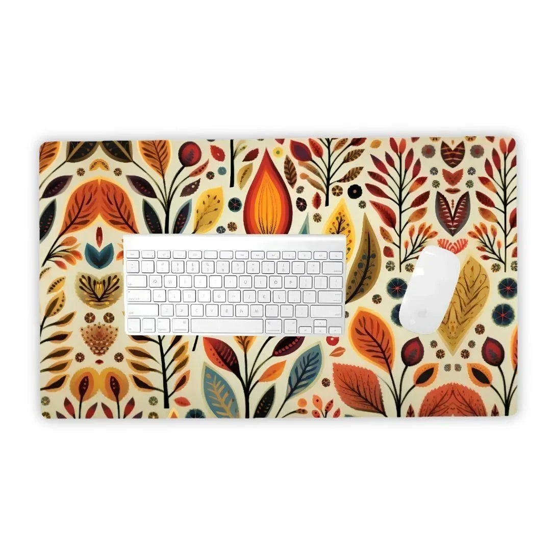 Augsburg Meadow Bavarian Fall Folk Art Desk Mat - The Global Wanderer