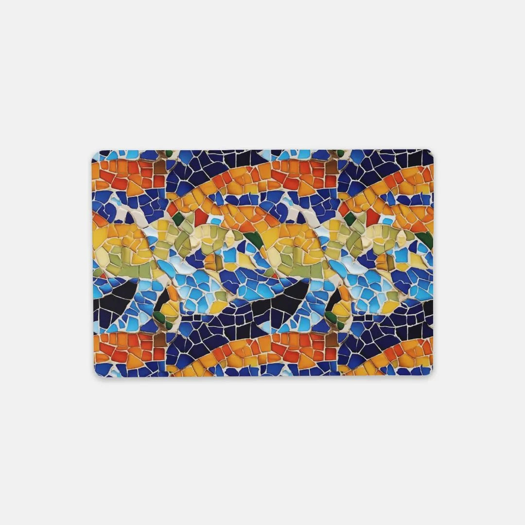 Barcelona Colors Mosaic Desk Mat - The Global Wanderer