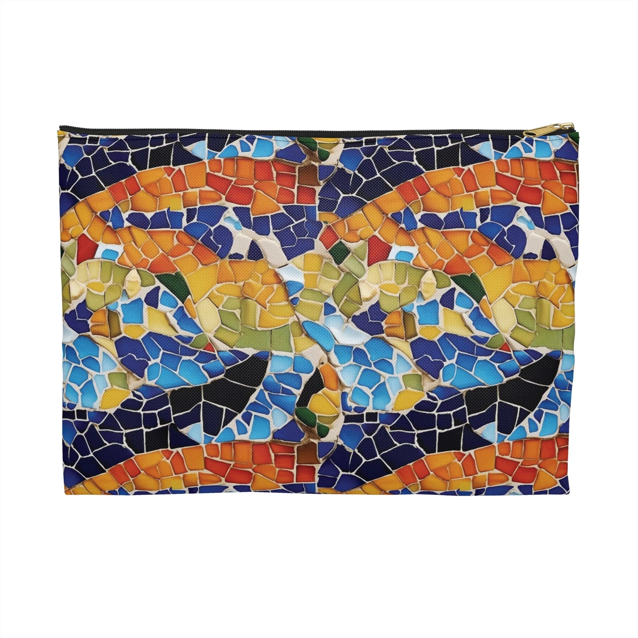 Barcelona Colors Mosaic Flat Pouch - The Global Wanderer
