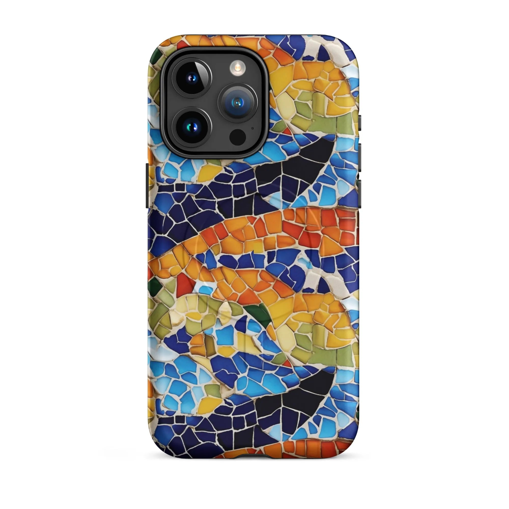 Barcelona Colors Mosaic MagSafe iPhone Case - The Global Wanderer