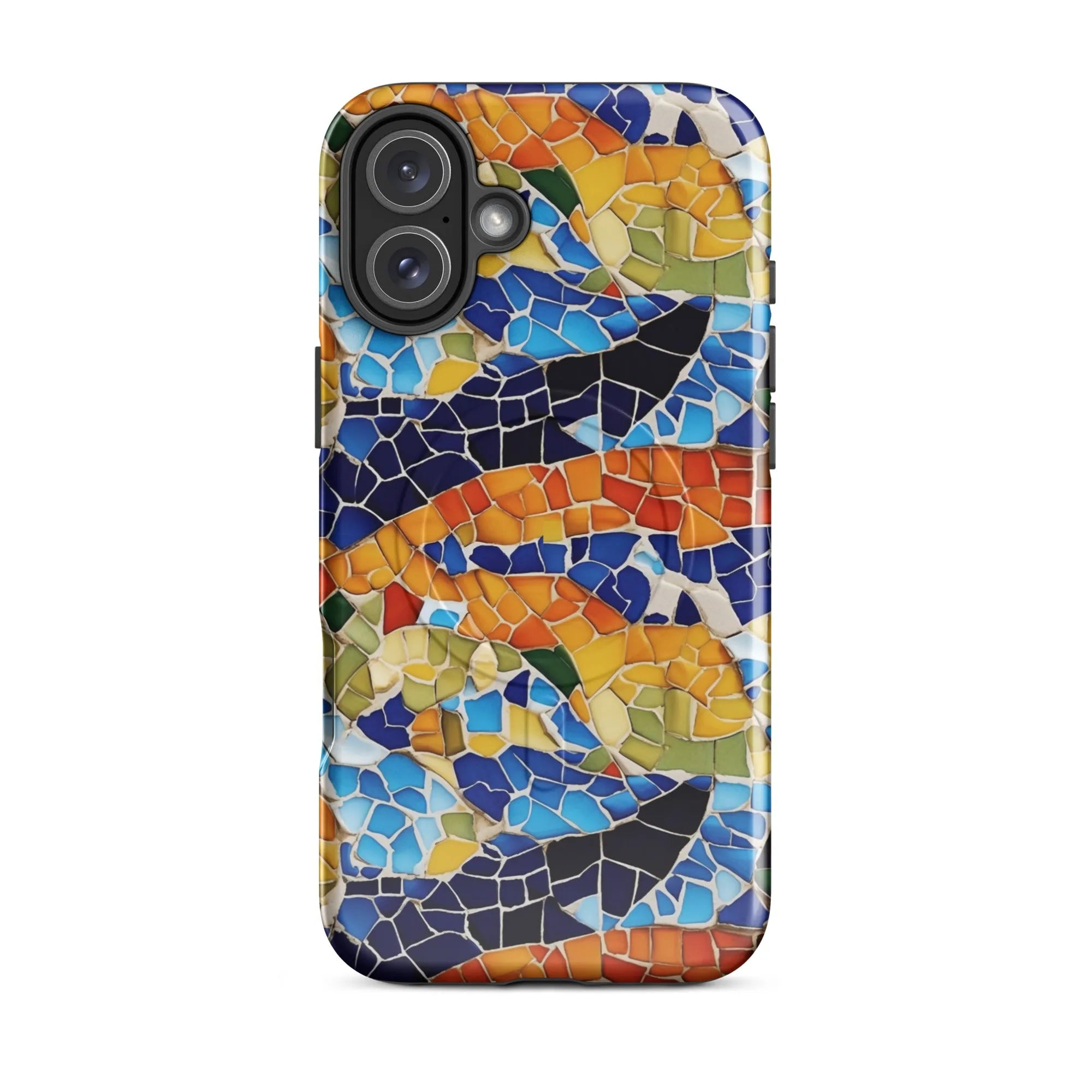 Barcelona Colors Mosaic MagSafe iPhone Case - The Global Wanderer