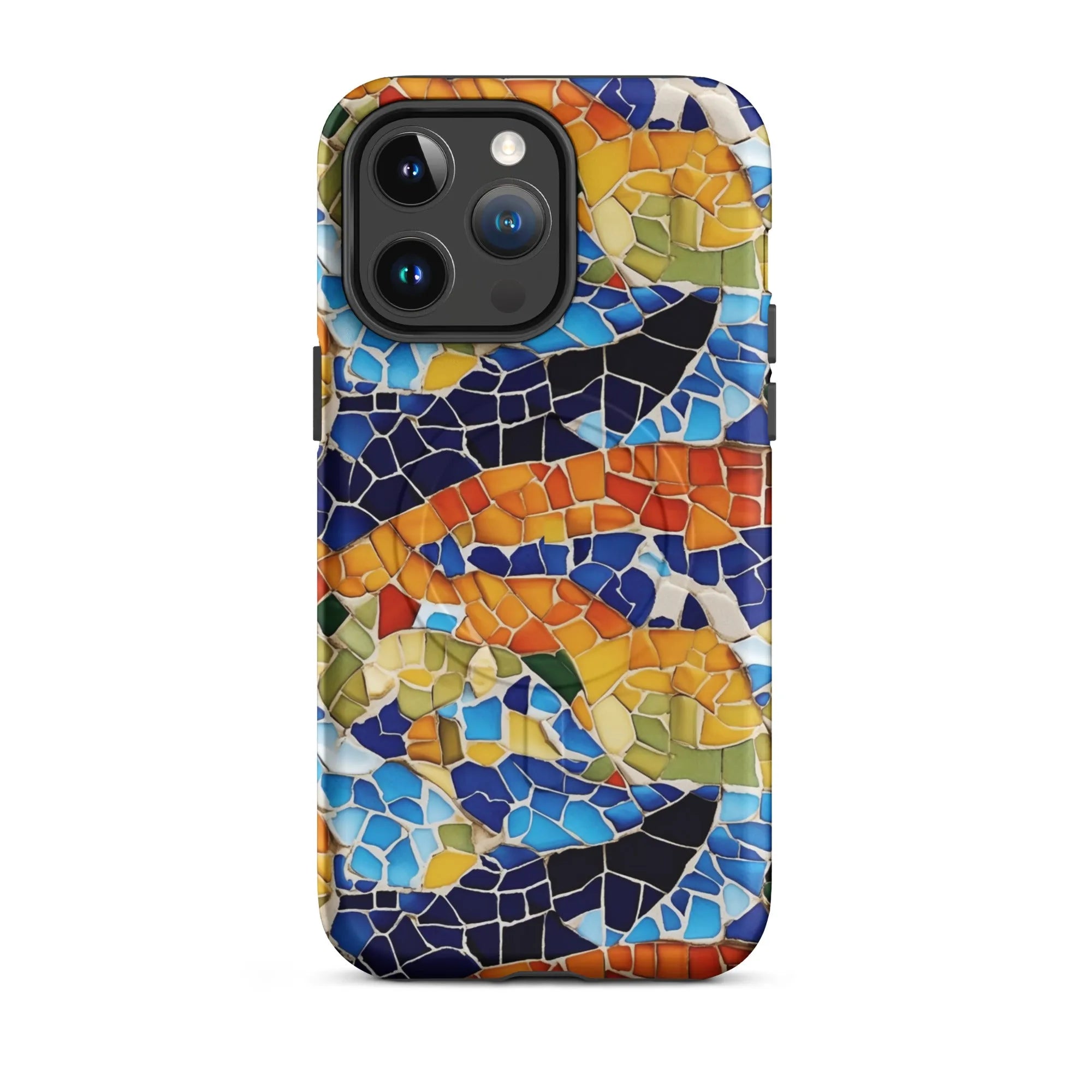 Barcelona Colors Mosaic MagSafe iPhone Case - The Global Wanderer